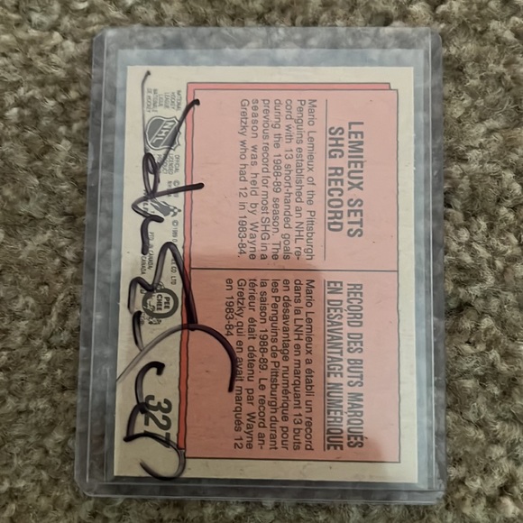 1989 O Pee Chee Highlights Faits Saillants Mario Lemieux card - Picture 2 of 2